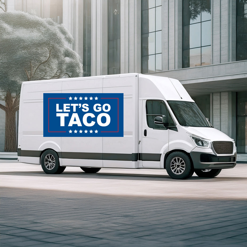 Let's Go Taco Sticker - Car Magnet