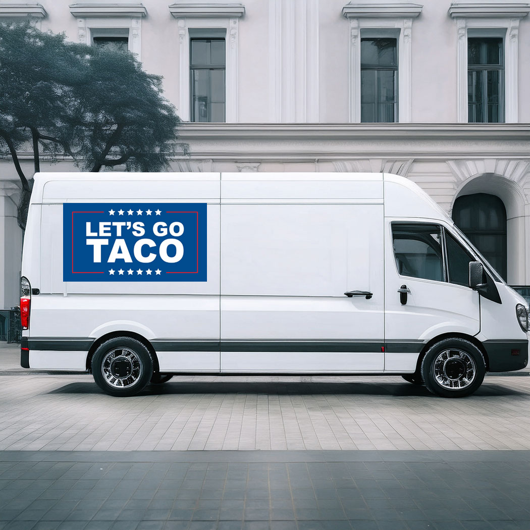 Let's Go Taco Sticker - Car Magnet