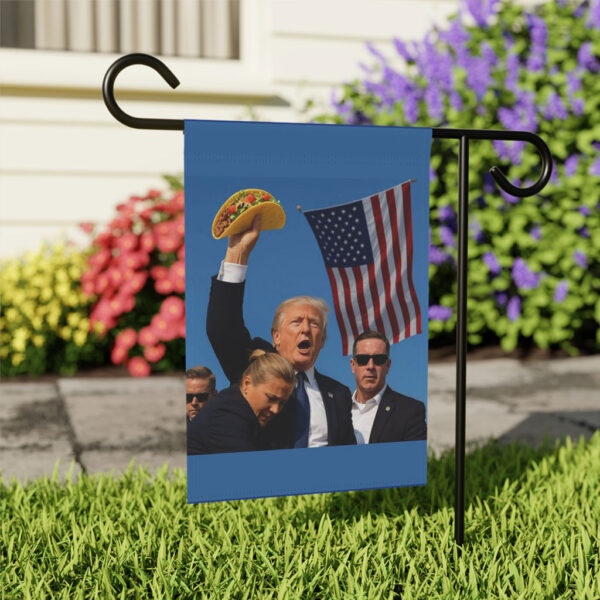 Let's Go Taco Garden Flag, Trump Always Chickens Out