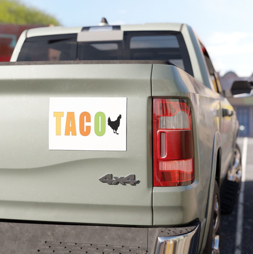 TACO Car Magnet