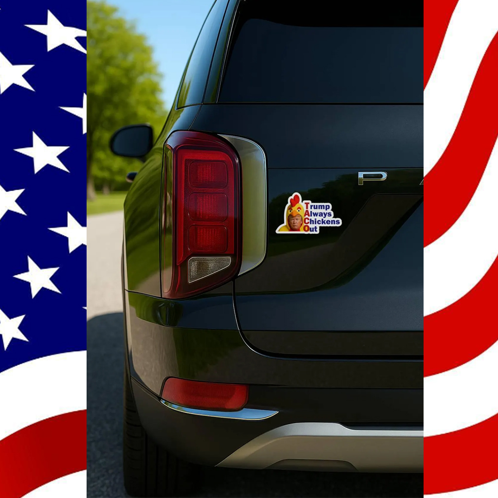 TACO Trump Always Chickens Out Magnet or Vinyl Decal – Anti-Trump