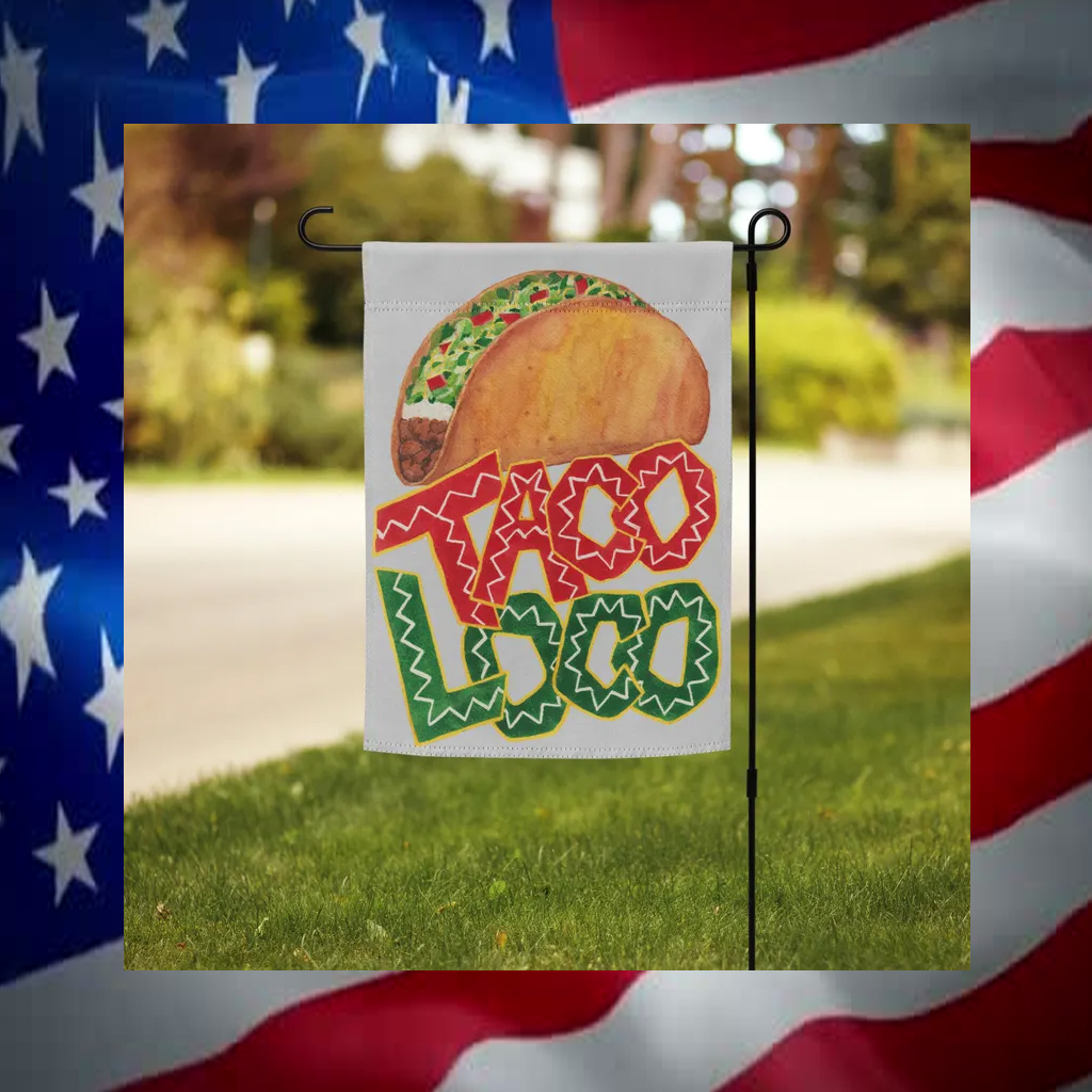 Taco Loco - Trump Always Chickens Out Flag