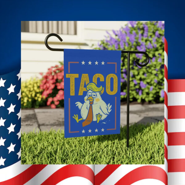 Trump Always Chickens Out Satire Flag
