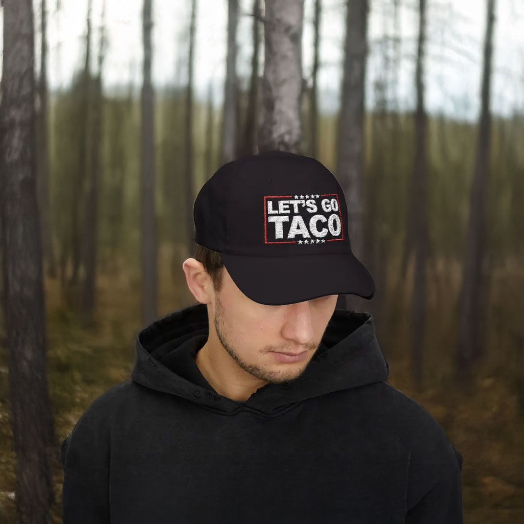 Trump Taco Trade Hat Taco Trump Always Chickens Out Hat Funny Trump Chicken Cap Red Anti-Trump