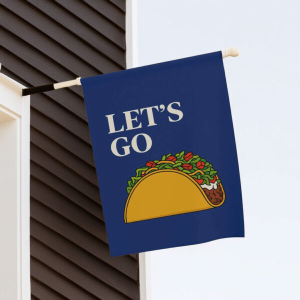 Let's Go Taco Trump Always Chickens Out Flag