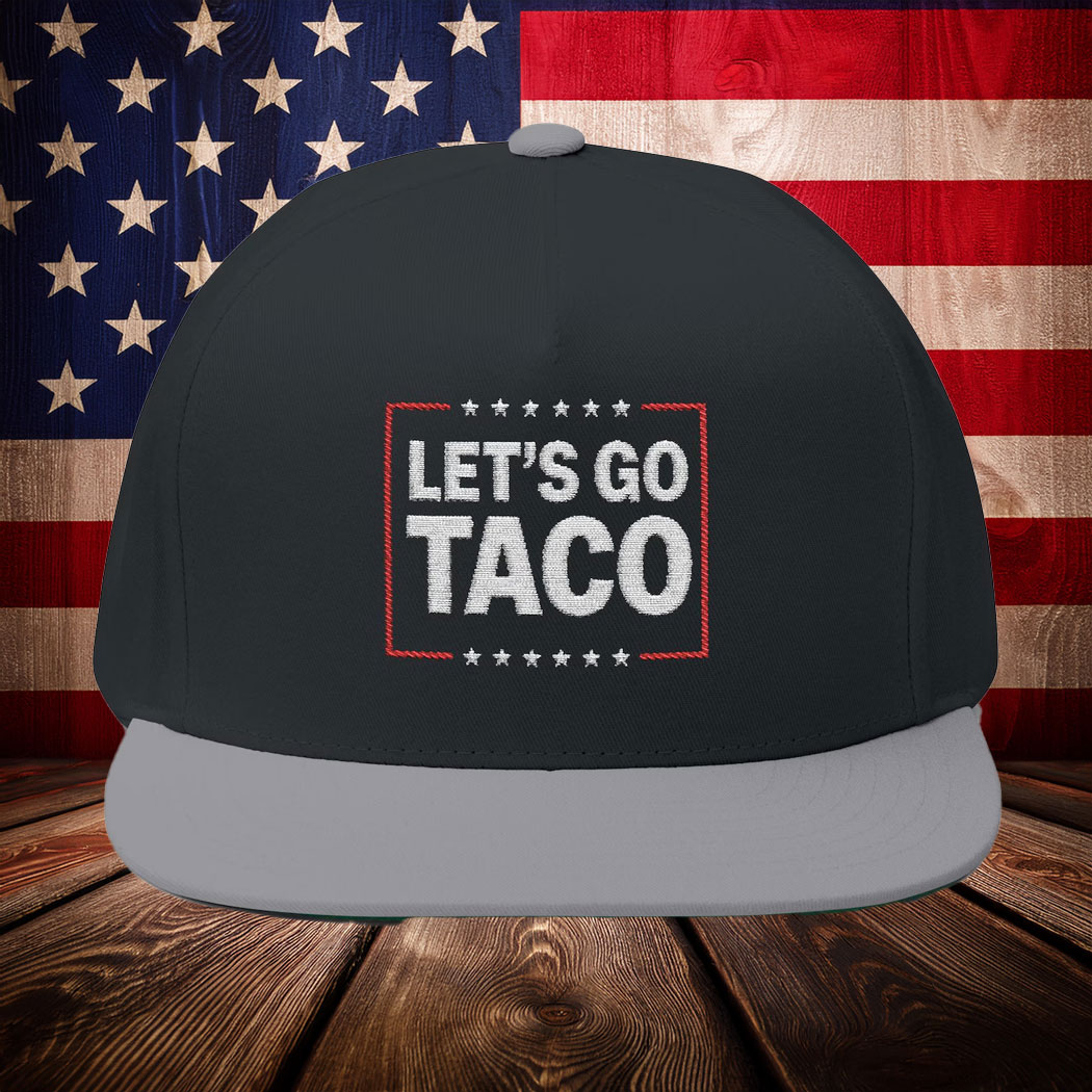 Let's Go Taco, Trump Always Chickens Out Embroidered Hat