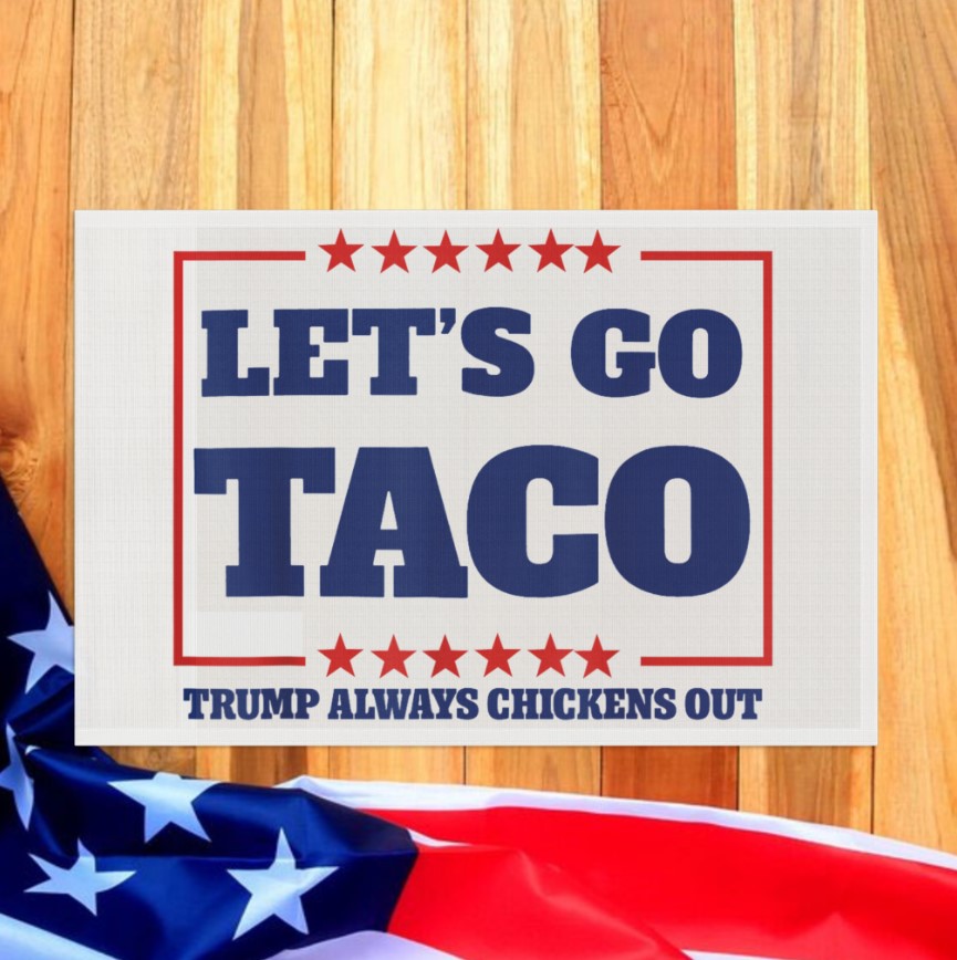 Trump Always Chickens Out House Flag