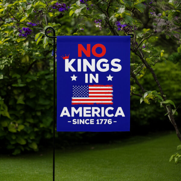 No Kings In America Protest Flag, Anti-Trump Resistance