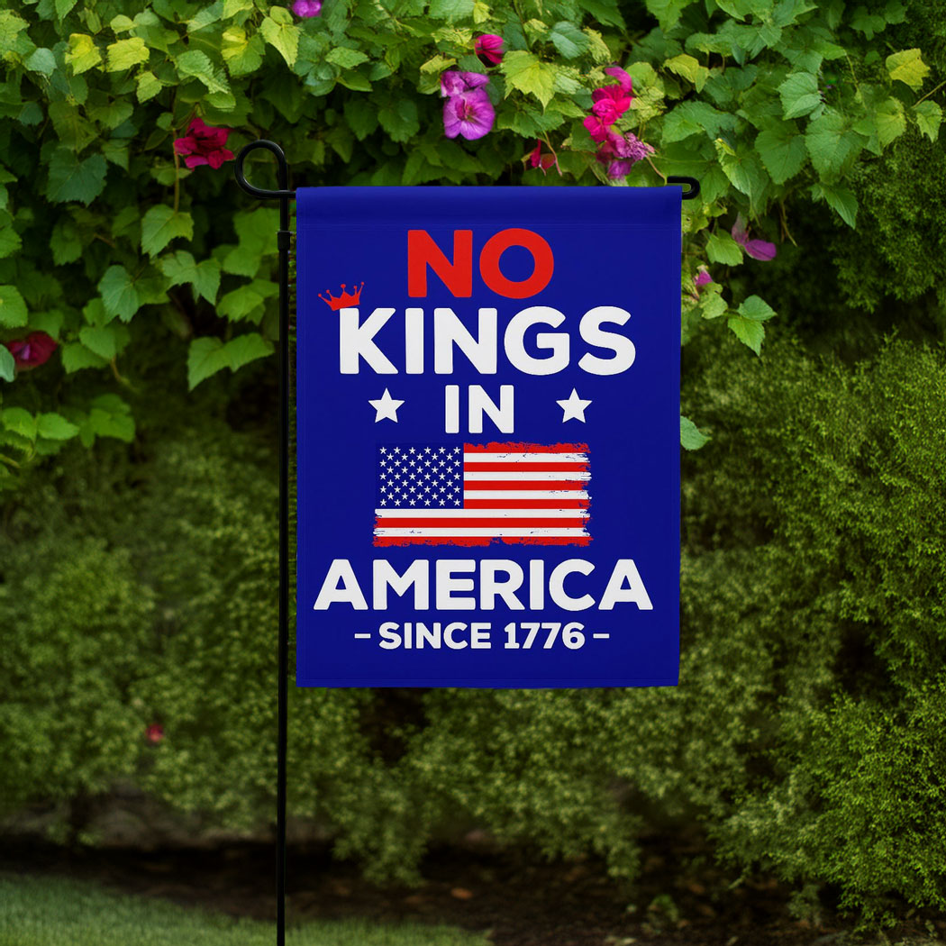No Kings In America Protest Flag, Anti-Trump Resistance