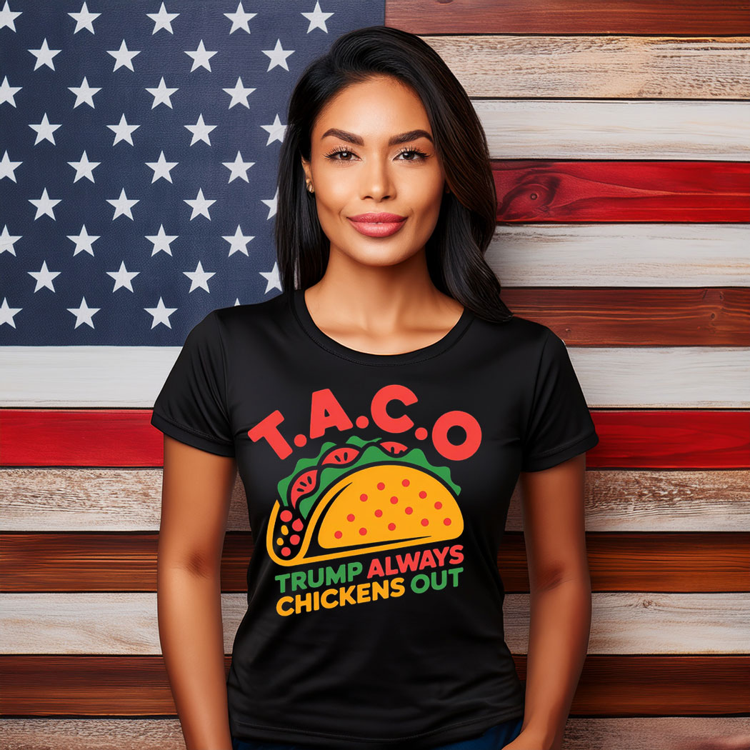 Taco Trump Always Chicken Out Retro Shirt